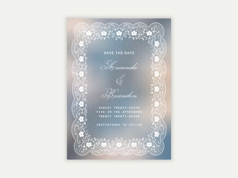 Soft & Sweet - Save the Date free template design