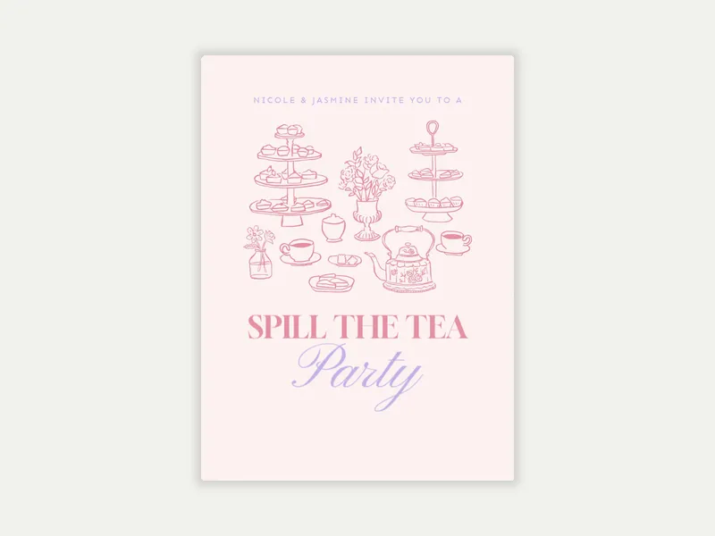 Spill the Tea - featured - Invitation