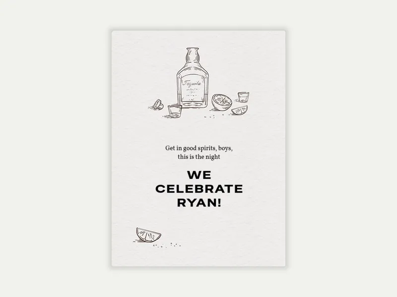 Spirited Celebration Invitation free template design