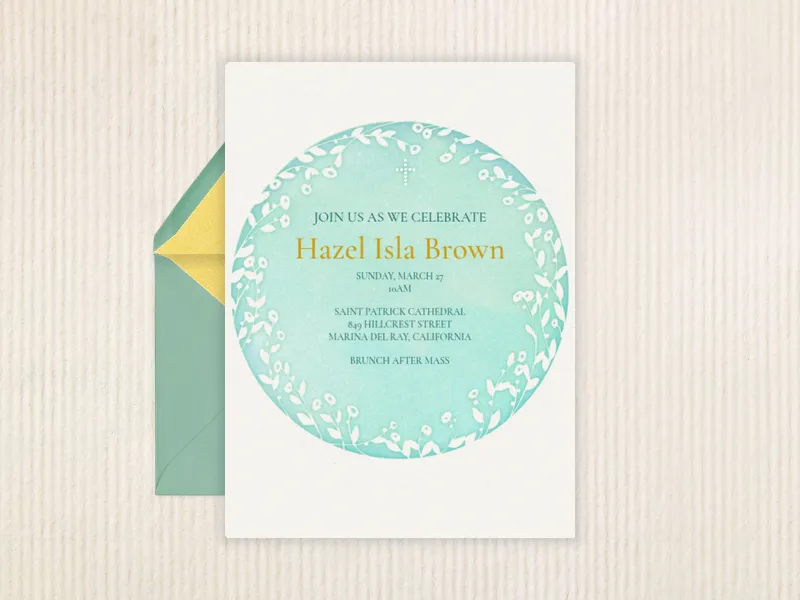 Spiritual Circle Invitation premium template design