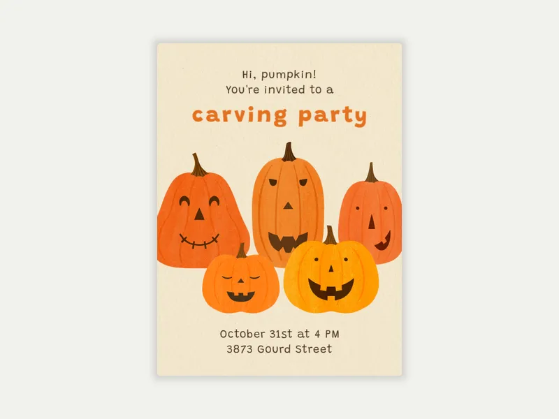 Spooky Smiles Invitation free template design