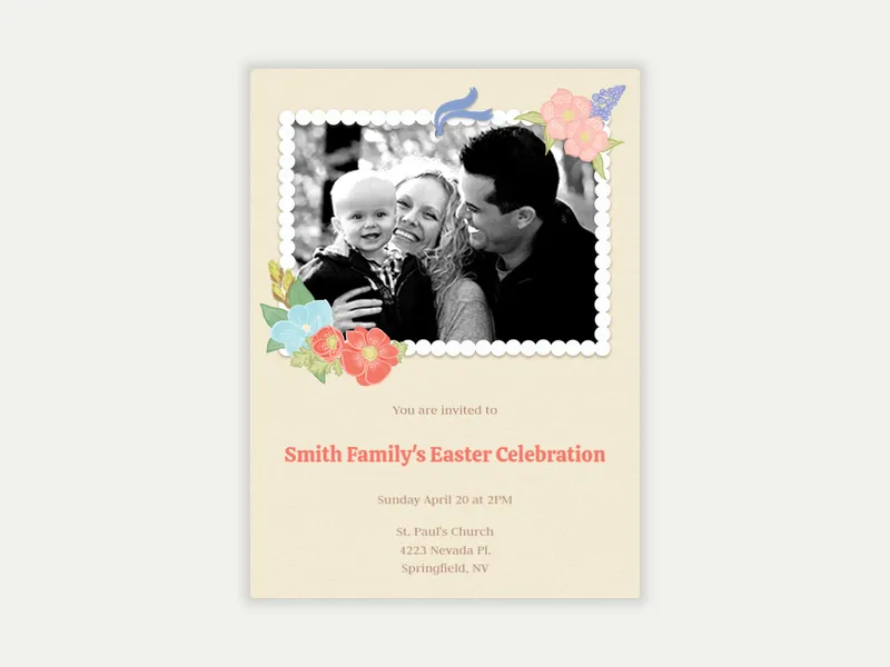 Spring Floral (Photo) - featured - Invitation