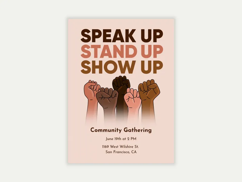 Stand Up - juneteenth - Invitation