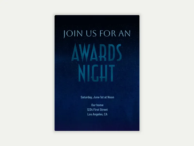 Starry Night - featured - Invitation