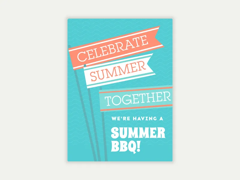 Summer Flags - featured - Invitation