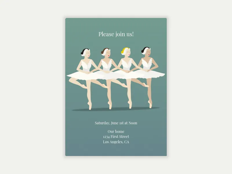 Swan Lake - featured - Invitation