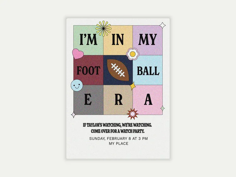 Taylor Bowl Invitation free template design