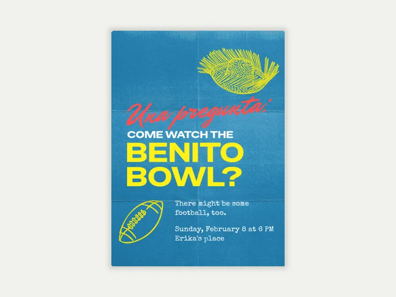 The Football Show Invitation free template design