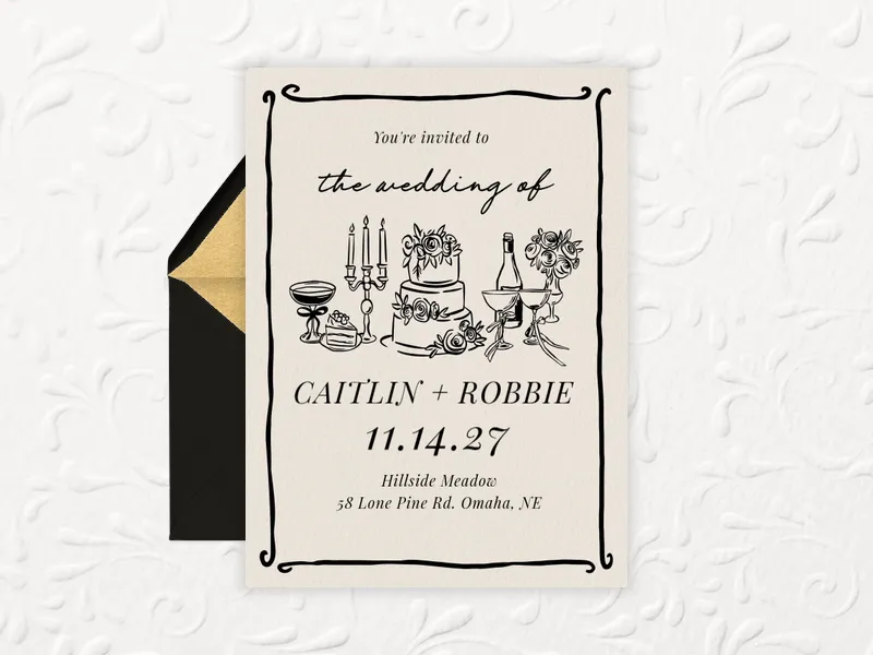 Timeless Tablescape Invitation premium template design