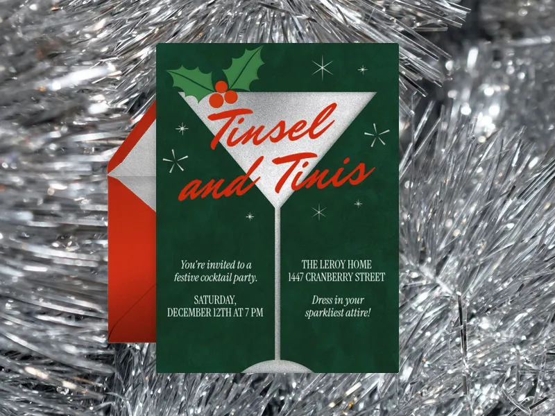 Tinsel & Tinis - holiday_party - Invitation