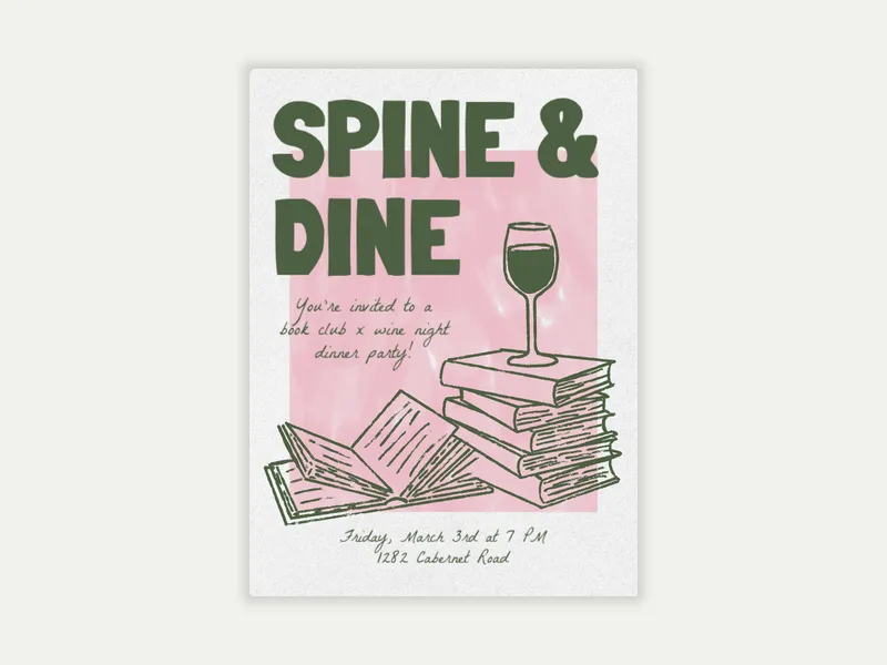 Title Talk - book_club - Invitation