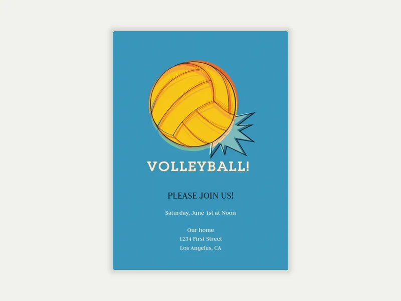 Volleyball - sports_leagues - Invitation