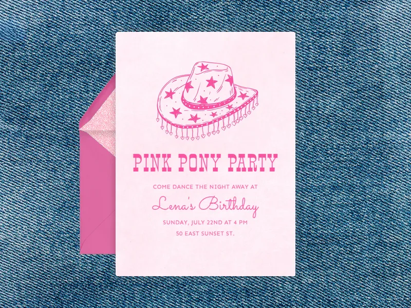 Western Charm Invitation premium template design