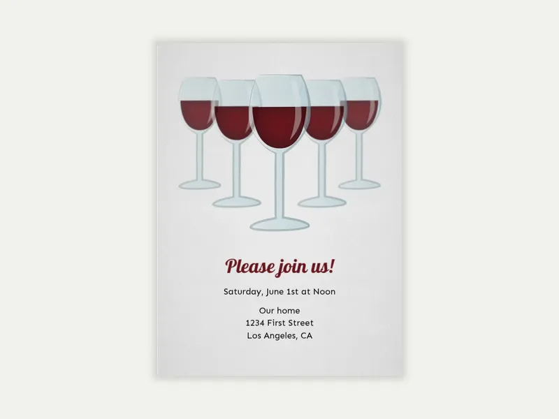 Wine Swirl Taste - wine_tasting - Invitation