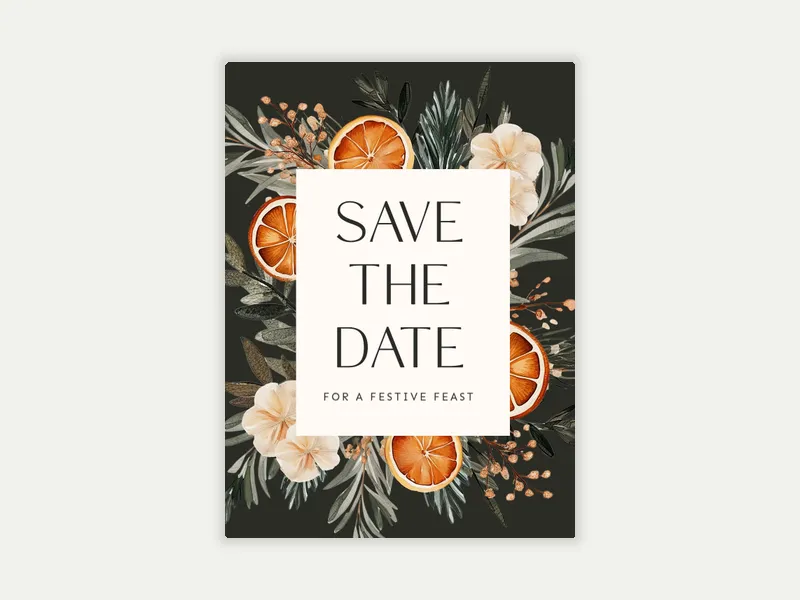 Winter Citrus - holiday_save_the_date - Invitation