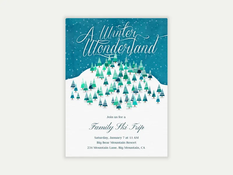 Winter Wonderland - trips_getaways - Invitation
