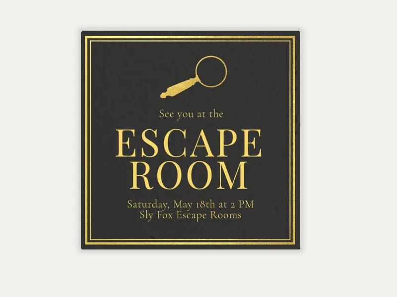 Sleuth Night Invitation free template design