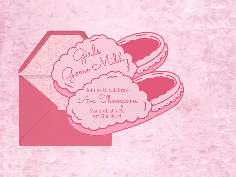 Sweet Slippers - featured - Invitation
