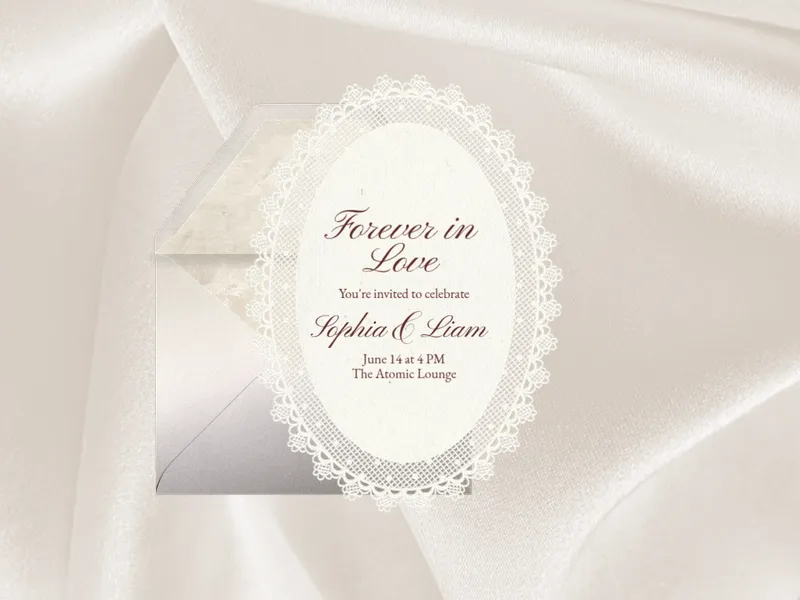 Delicate Lace - wedding_day - Invitation