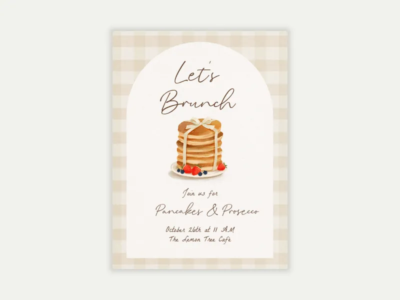 Gingham Brunch - charity_fundraisers - Invitation