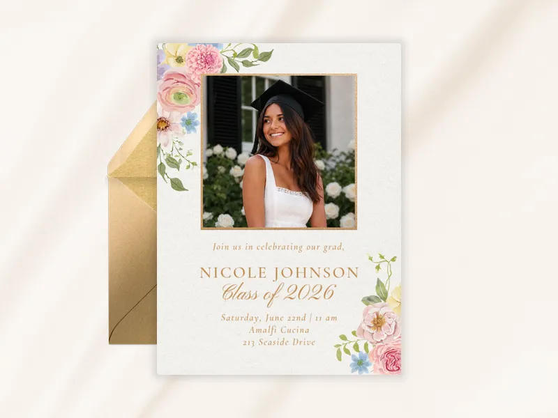 Joyful Blooms (Photo) - featured - Invitation