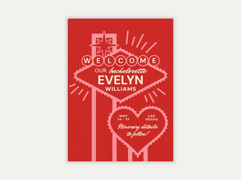 Welcome Sign - bachelorette - Invitation