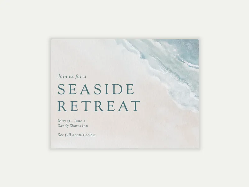 Sandy Shores - wellness_events - Invitation