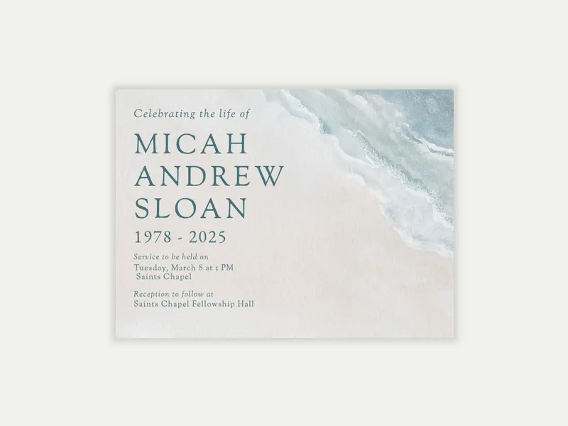Sandy Shores Invitation free template design
