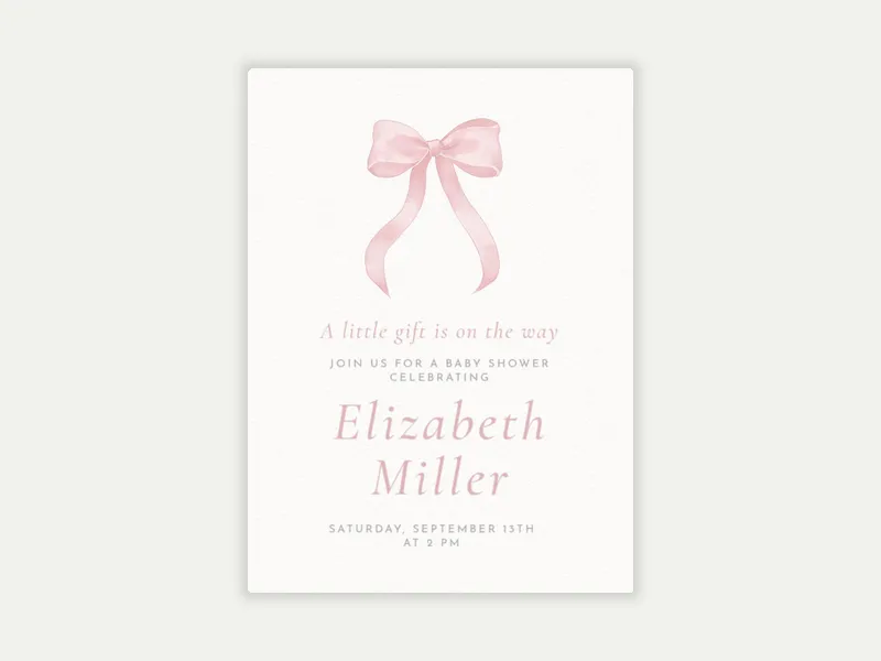 A Little Gift - baby - Invitation