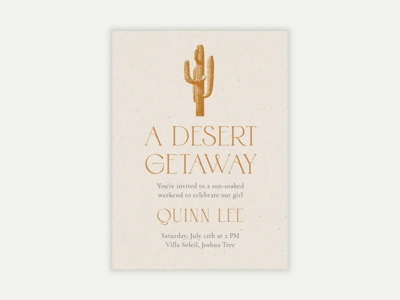 Cactus Country - 35th_birthday - Invitation
