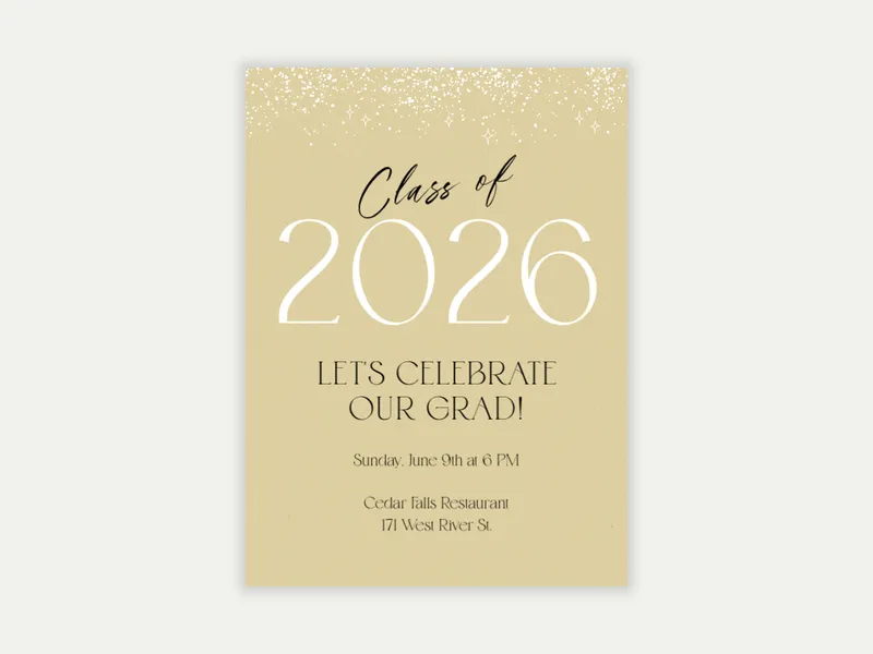 Sparkle Invitation free template design