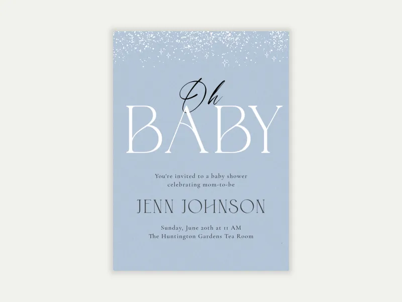 Sparkle Invitation free template design