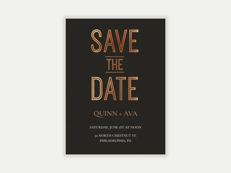 Copper MIngle - Save the Date - birthday_save_the_date - Invitation
