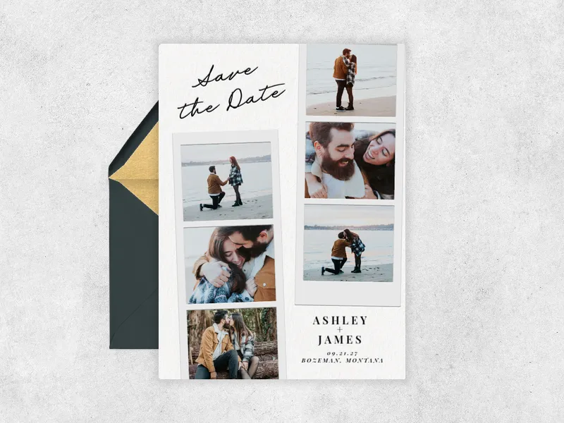 Photo Booth Double Strip (Photo) - save_the_date - Invitation