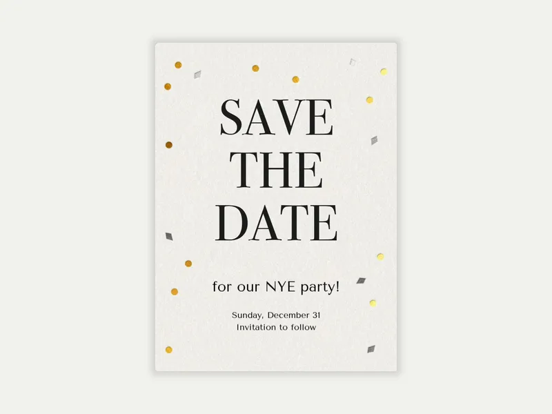 Sophisticated Sprinkles - Save the Date - parties_save_the_date - Invitation