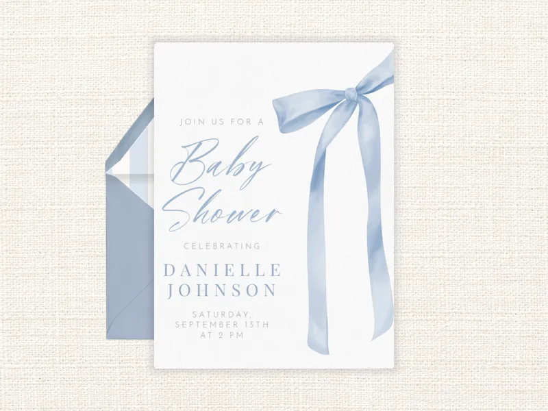 Ribbons, Bows! Invitation premium template design