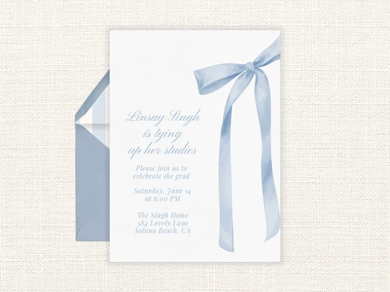 Ribbons, Bows! Invitation premium template design