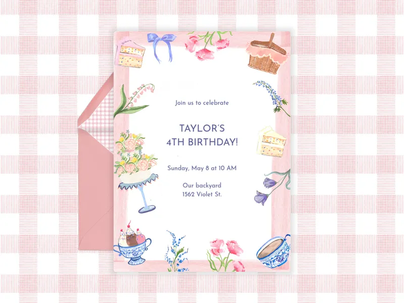 Bloom & Brunch - birthday - Invitation