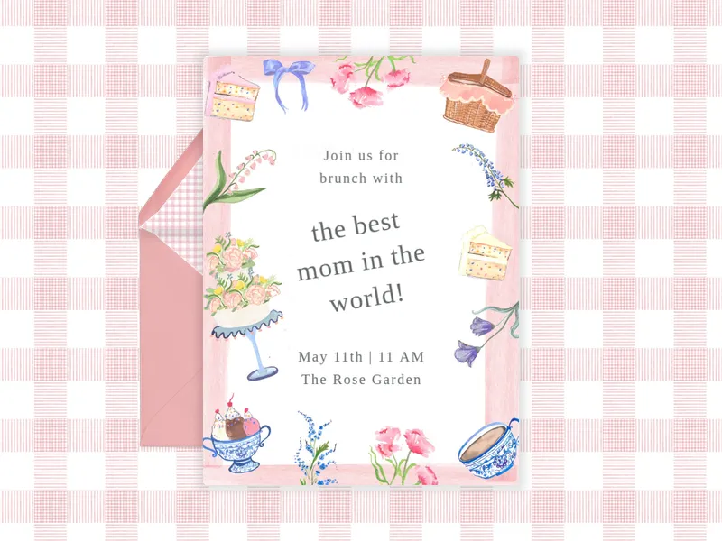 Bloom & Brunch - spring - Invitation