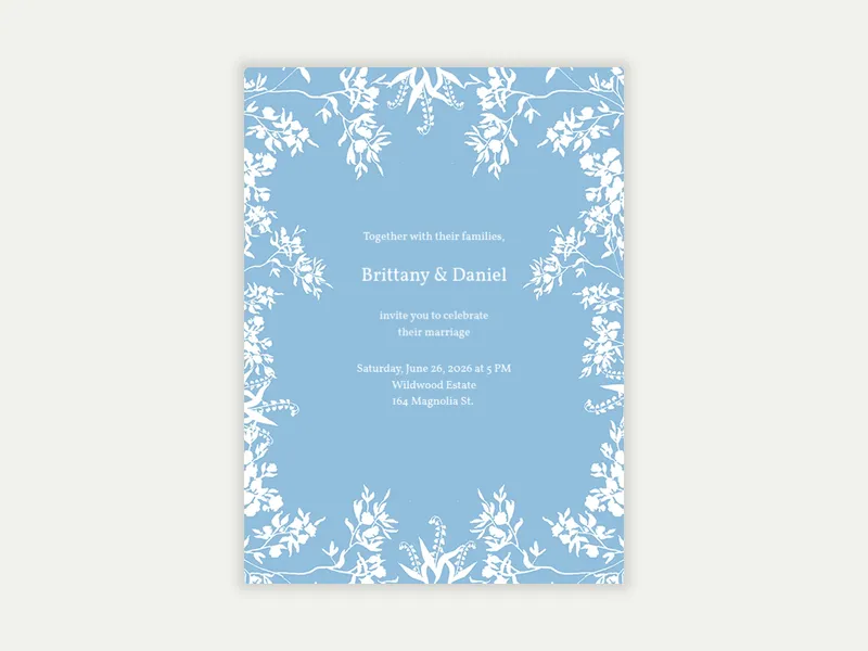 Dusty Blue - featured - Invitation