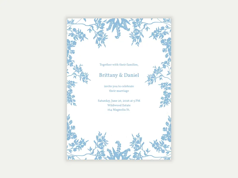 Dusty Blue - parenthood_journey - Invitation