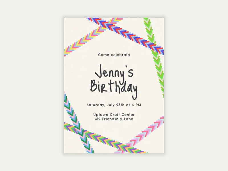 Rainbow Bracelets - activities_and_organizations - Invitation