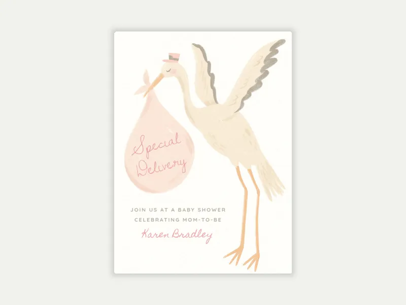 Delivery En Route Invitation free template design