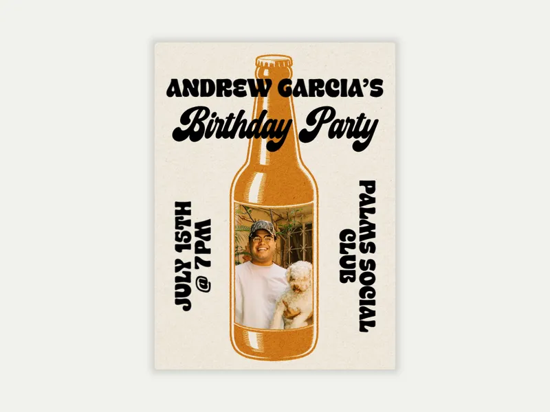 Beer Run (Photo) - 35th_birthday - Invitation