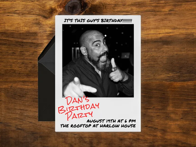 Instant Classic (Photo) - bachelorette - Invitation