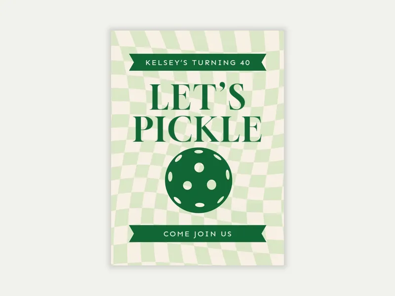 Let’s Pickle - pickleball - Invitation