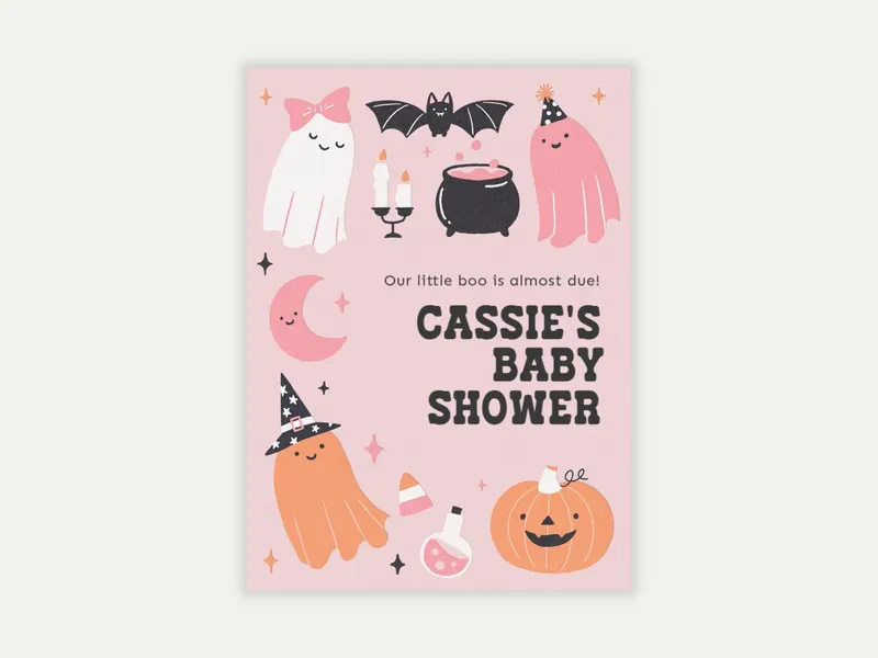 Just a Little Bit Spooky Invitation free template design