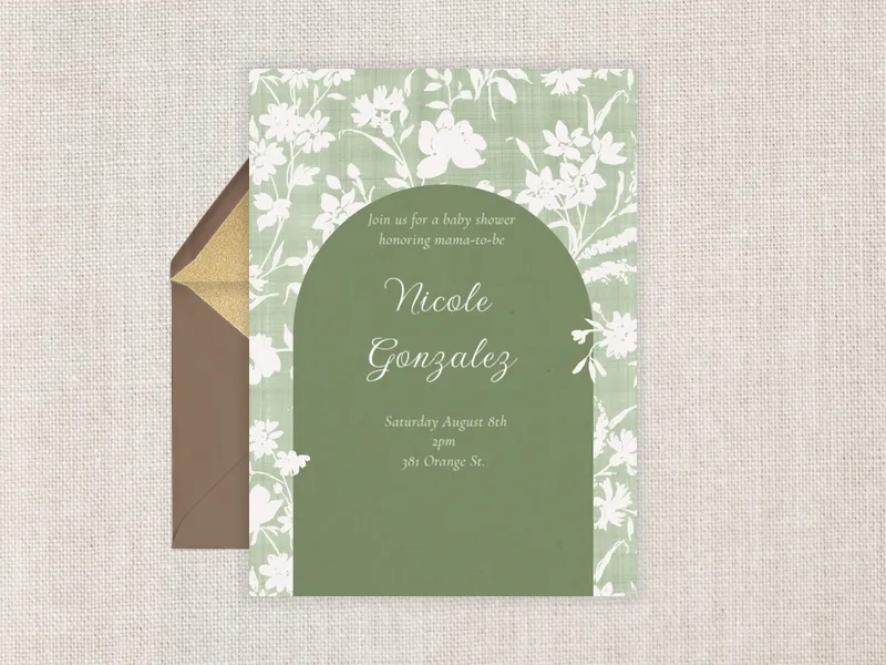 Laura Ashley: Rye Sage Green - laura_ashley - Invitation