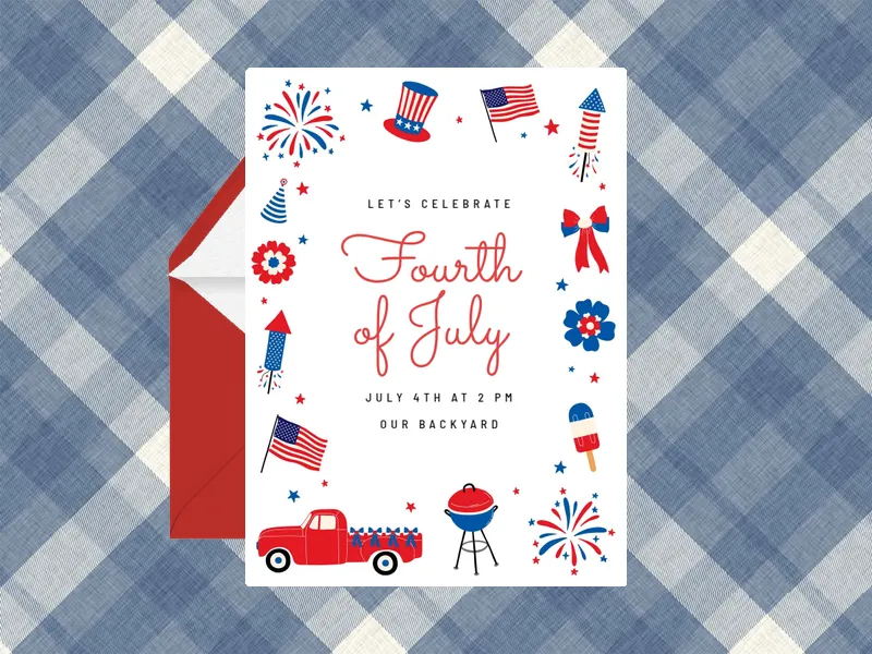 Fourth of July Celebration - outdoor_fun - Invitation