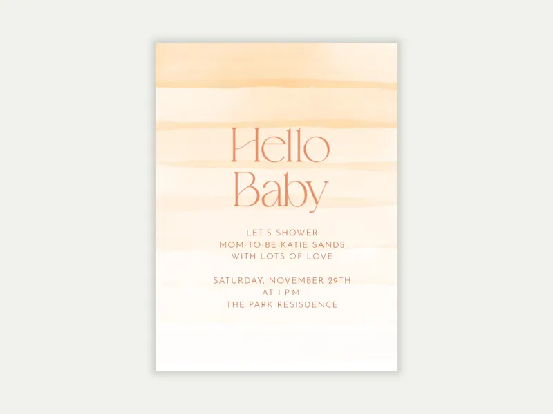 Watercolor Veils - parenthood_journey - Invitation